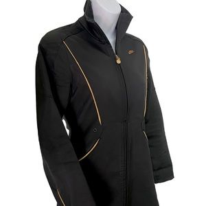 Vtg. Nike Zip Dress // Gold Piping XS